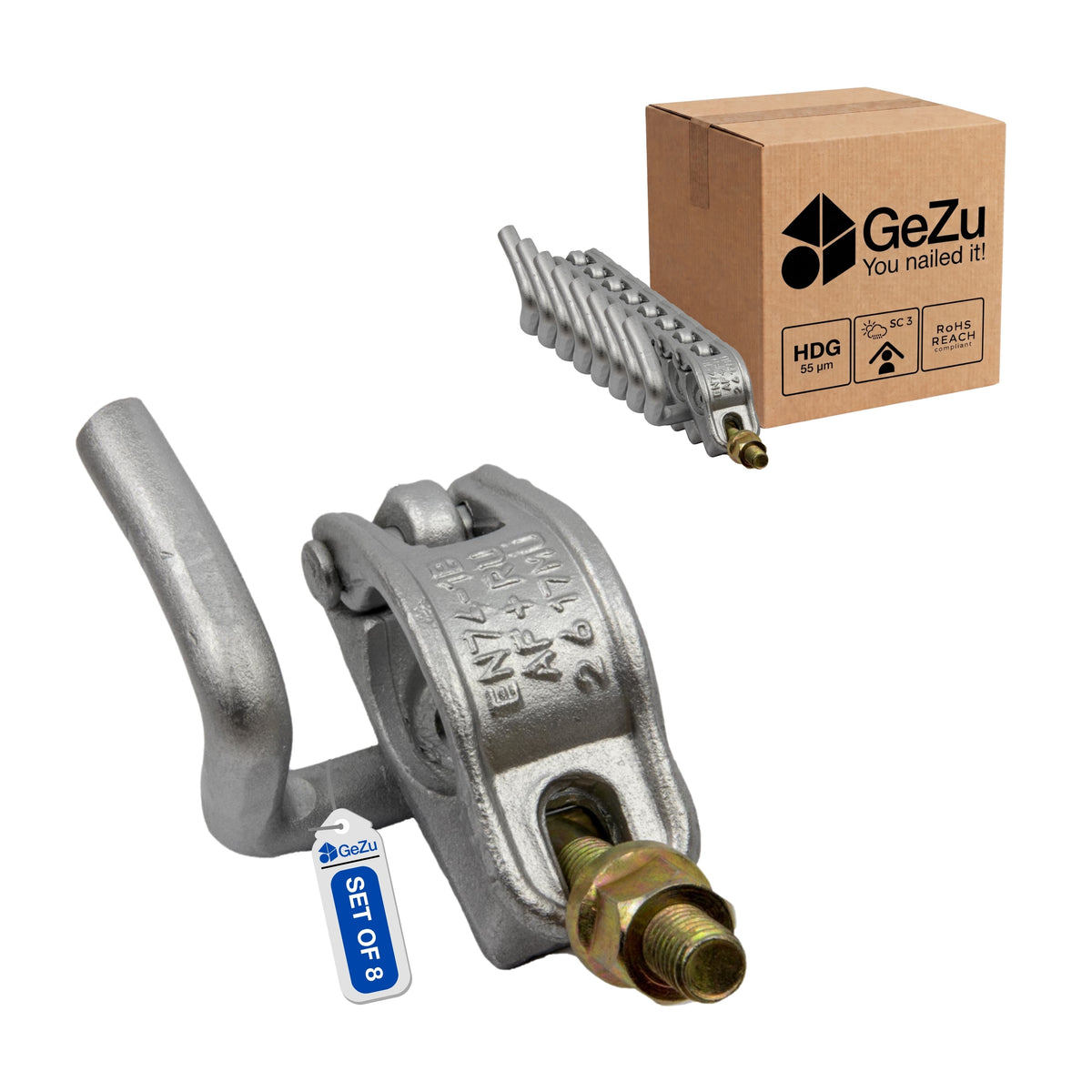 Scaffold hook coupler - 8-pack - Gezu Impex