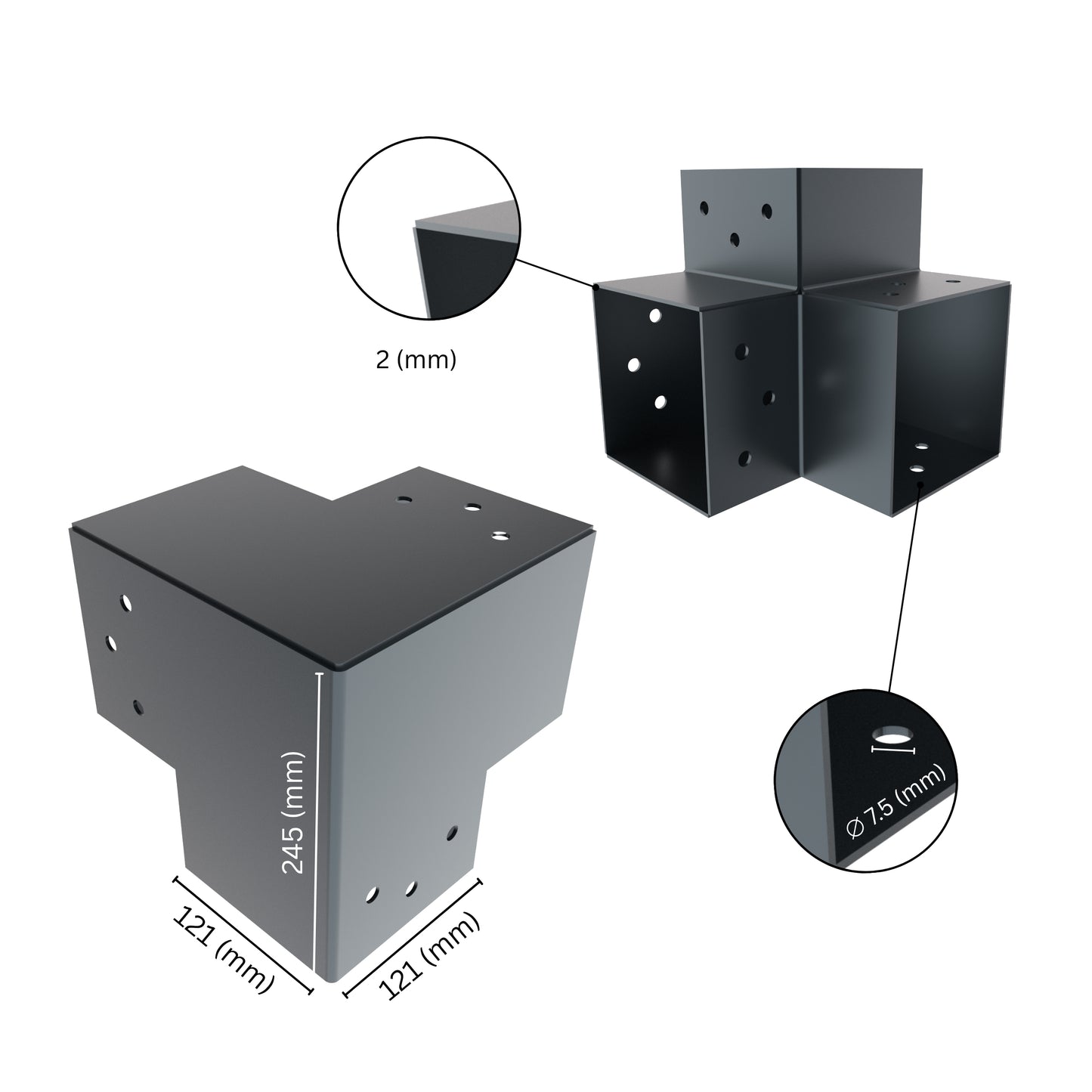 Post Connector Y