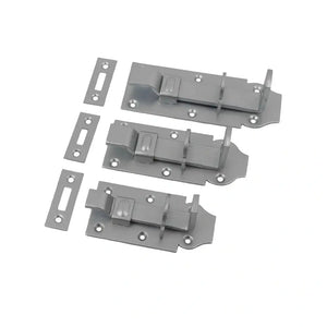 Cranked sliding barrel bolt