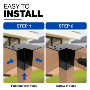 Pergola bracket, Y shaped post connector - detail view 18