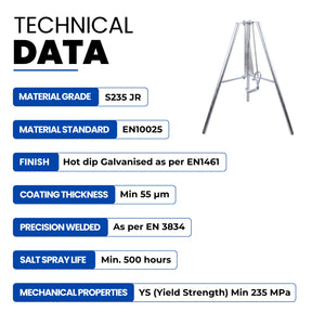 Adjustable Steel Prop Tripod - detail view 2