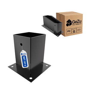 Square bolt down post support - 71 x 71 x 150 mm - Gezu Impex