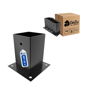 Square bolt down post support - 71 x 71 x 150 mm - Gezu Impex