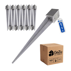 Fence post spike - 101 x 101 x 750 mm - Gezu Impex