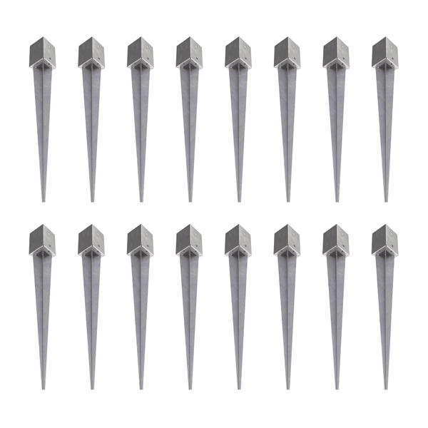 Nedrammede jordspyd 71 x 71 mm – pakke med 16