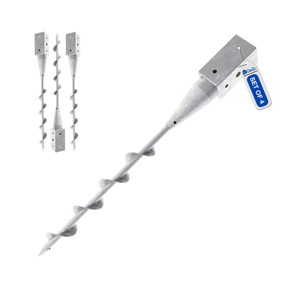 Iskruningsanker til stolpe (uden gravning) Bundle