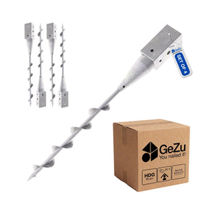 Ground screw - 71 x 71 x 650 mm - Gezu Impex