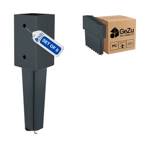 Fence post brackets for concrete - 71 x 71 x 350 mm - Gezu Impex