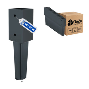 Fence post brackets for concrete - 71 x 71 x 350 mm - Gezu Impex