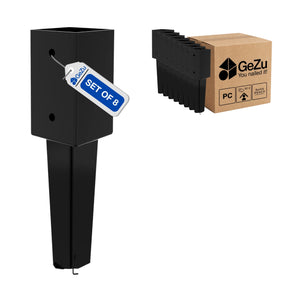 Fence post brackets for concrete - 71 x 71 x 350 mm - Gezu Impex