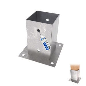 Square bolt down post support - 71 x 71 mm - Gezu Impex