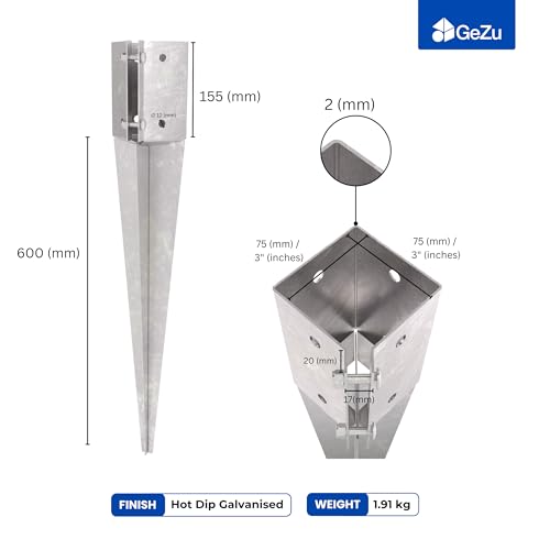 Swift Clamp Drive In Fence Post Spike Support