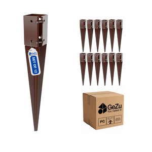 Swift Clamp Drive in Post Spike Support - 75 x 75 x 600 mm - Gezu Impex