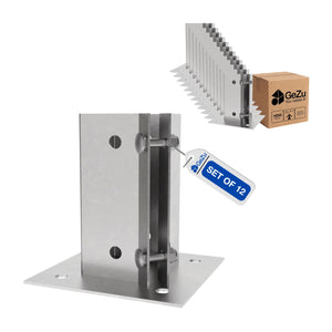 Square bolt down post support - 75 x 75 mm - Gezu Impex