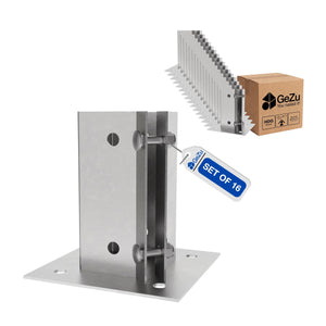 Square bolt down post support - 75 x 75 mm - Gezu Impex