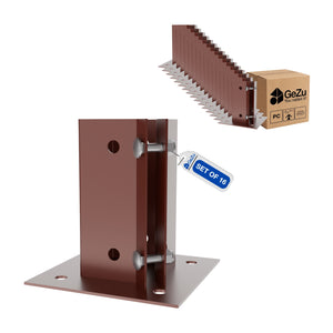 Square bolt down post support - 75 x 75 mm - Gezu Impex