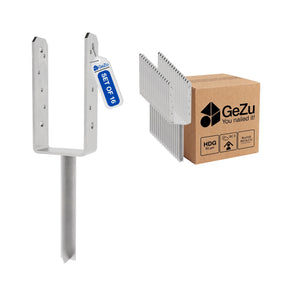 U shape fence post holder - 71 x 400 x 50 x 5 mm - Gezu Impex