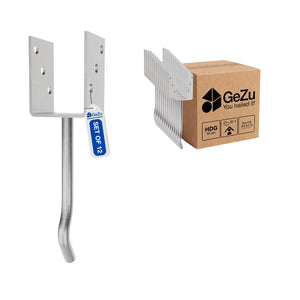 U shape fence post holder - 101 x 300 x 60 x 4 mm - Gezu Impex