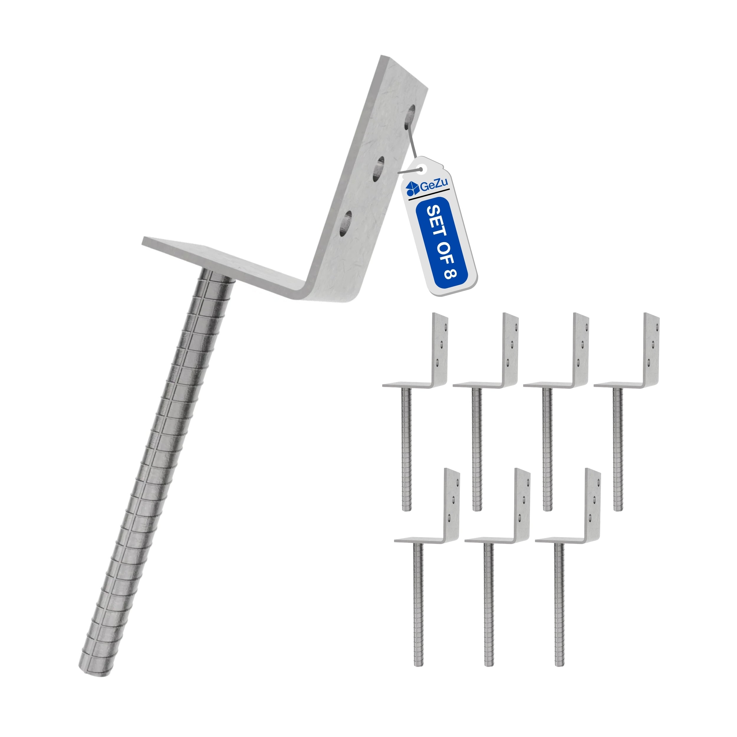 Concrete In Post Holder L-Shaped | Post Support Bundle