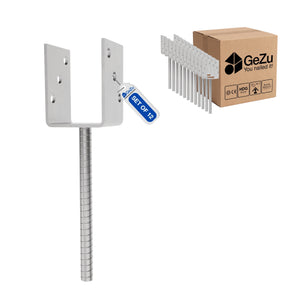 U shape post support holder - 101 x 300 x 60 x 4 mm - Gezu Impex