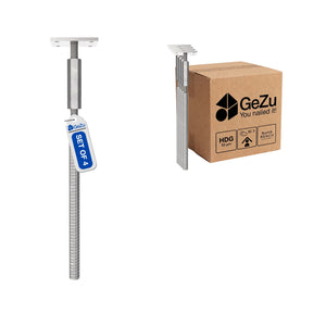 Concrete in adjustable post base - 4-pack - Gezu Impex