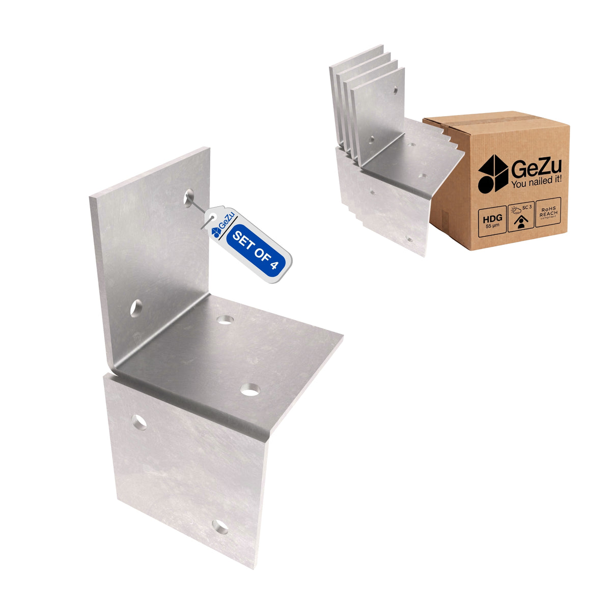 Pergola wall bracket - 71 x 71 mm - Gezu Impex