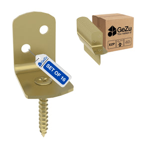 L shape fence panel brackets - 77 x 32 x 37 mm - Gezu Impex