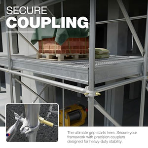 Scaffold half coupler with brace pin, scaffolding clamp - detail view 4