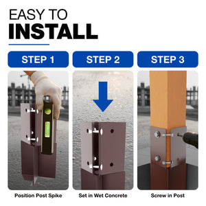 Swift clamp concrete in post support bundle - alternate view 1