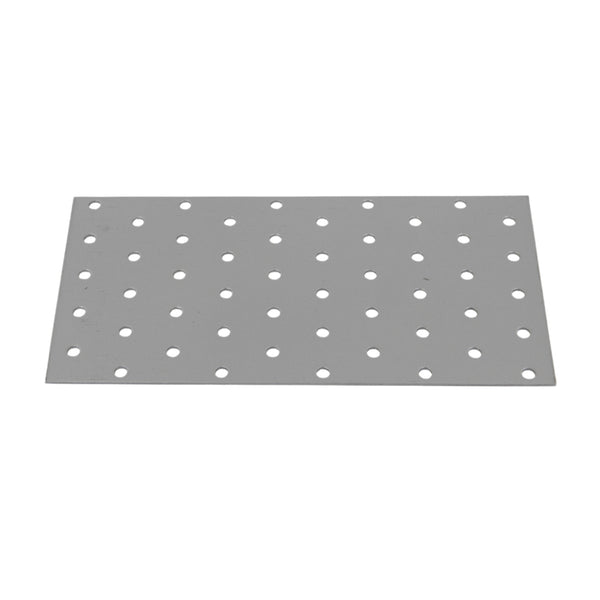 Perforated wood connector plate