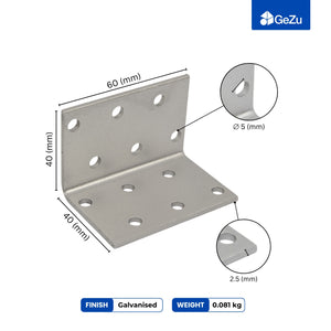 Perforated right angle bracket, pack of 50 - alternate view 3