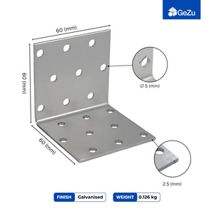 Perforated right angle bracket, pack of 50 - alternate view 1