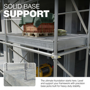 Adjustable scaffold swivel base screw jack - detail view 9