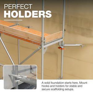 Scaffold wall tie anchor tube with hook - detail view 10