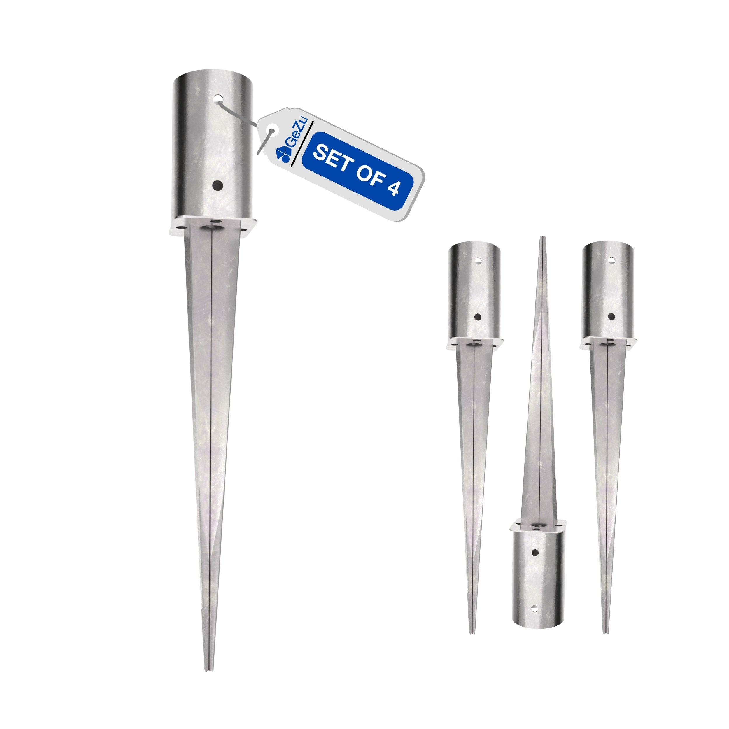 Round Drive In Fence Post Spike Bundle
