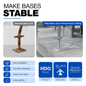 Adjustable scaffold base screw jack - detail view 26
