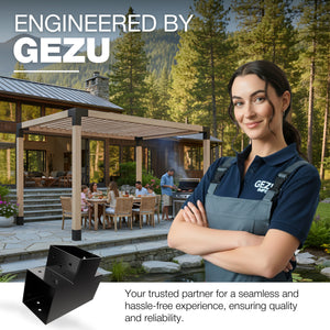 3-Way post connector T shape, pergola corner bracket - detail view 23