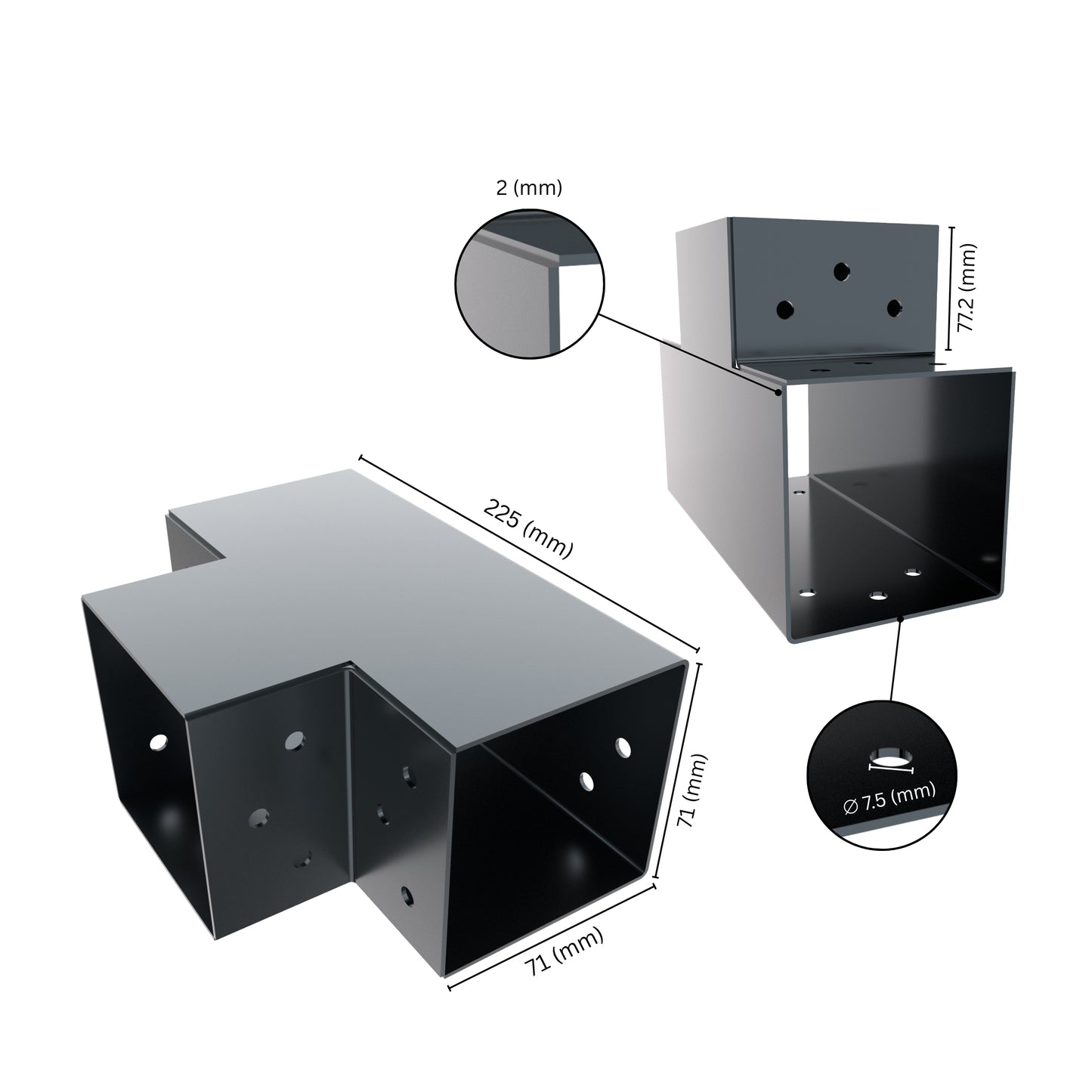 Post Connector T