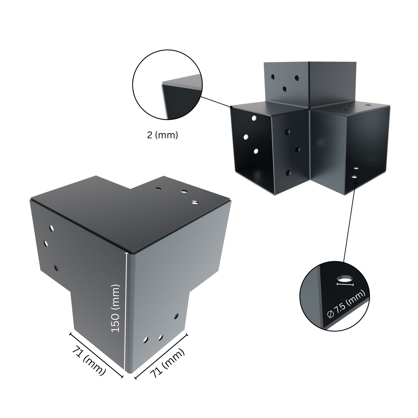 Post Connector Y