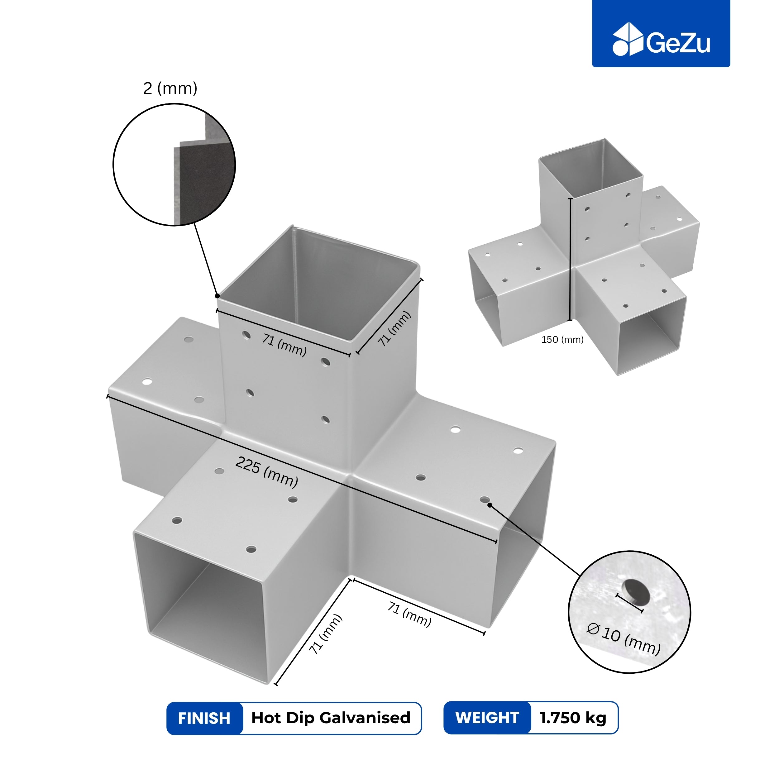 Pergola Bracket | Post Connectors X