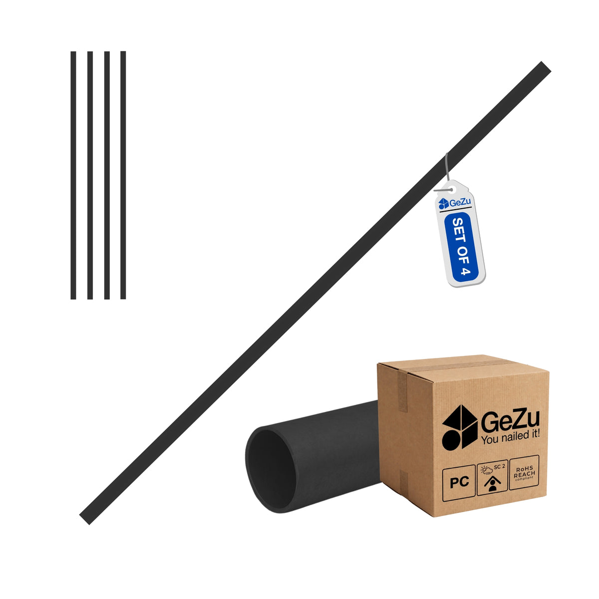 Galvanised steel tube - Ø 27 mm - Gezu Impex