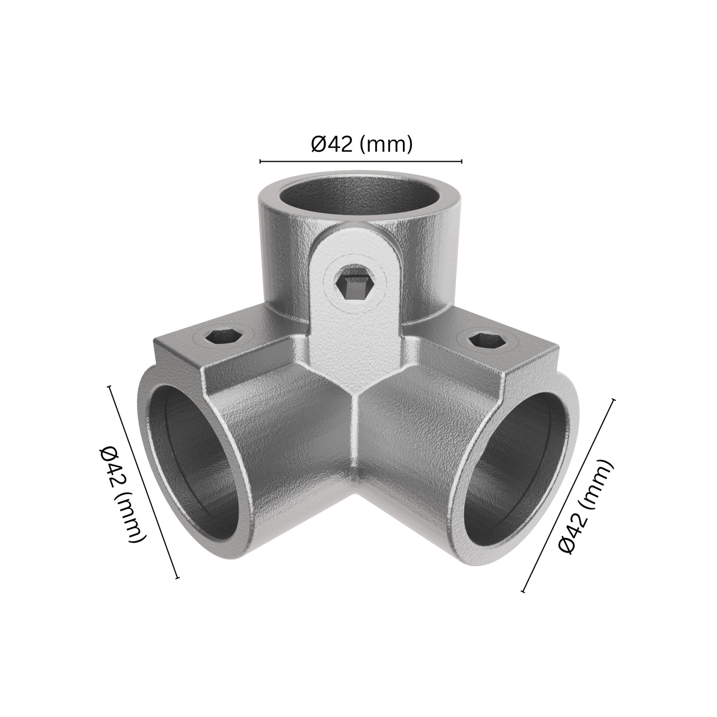 3 Way Corner Elbow Tube Connector