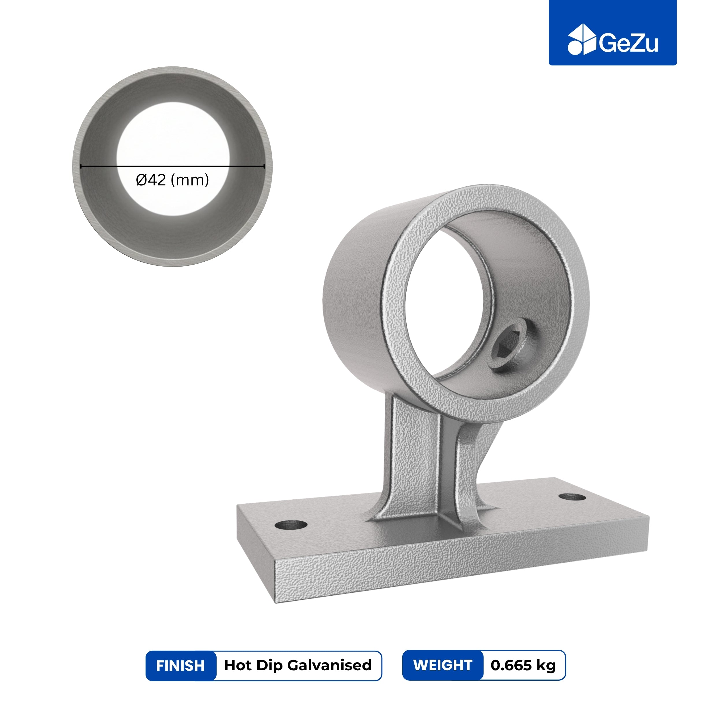 Wall Mount Handrail Bracket Tube Clamp