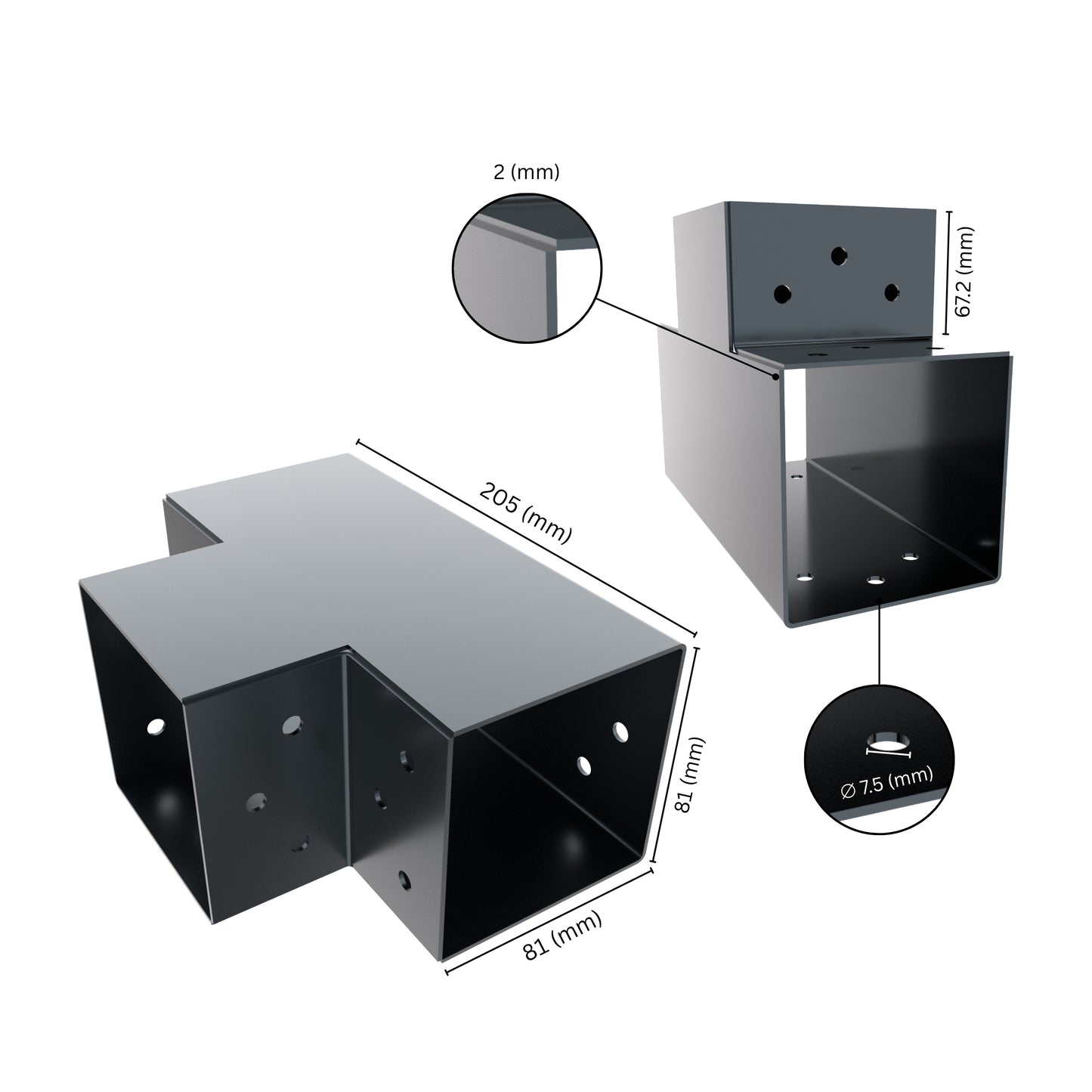 Post Connector T