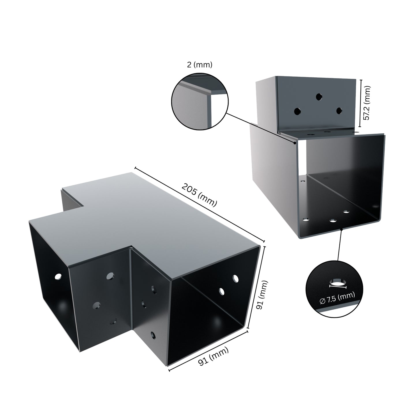 Post Connector T