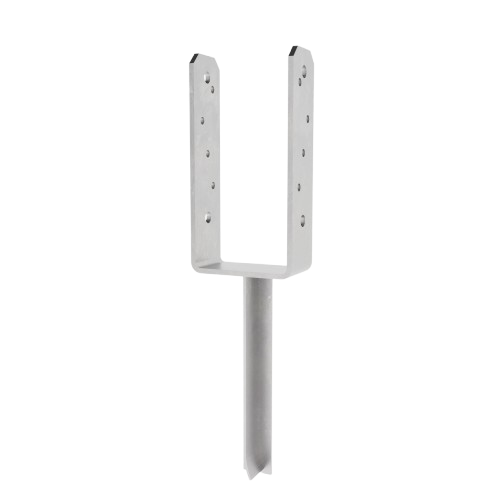 Concrete In U Shape Post Holder With Pin | Post Support