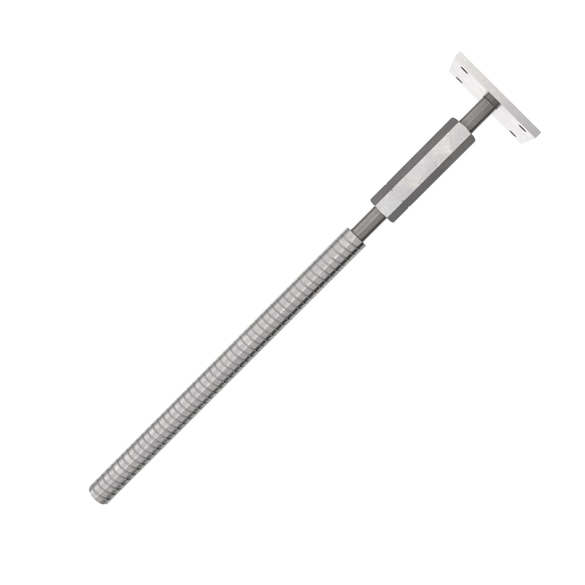 Concrete in adjustable post base - 110 x 110 mm - Gezu Impex
