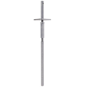 Adjustable post base concrete in with long nut T shape