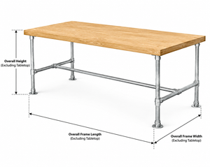 Table frame kit, 42 mm galvanised steel - detail view 3