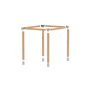 Heavy duty pergola kit, freestanding wooden garden frame with steel brackets